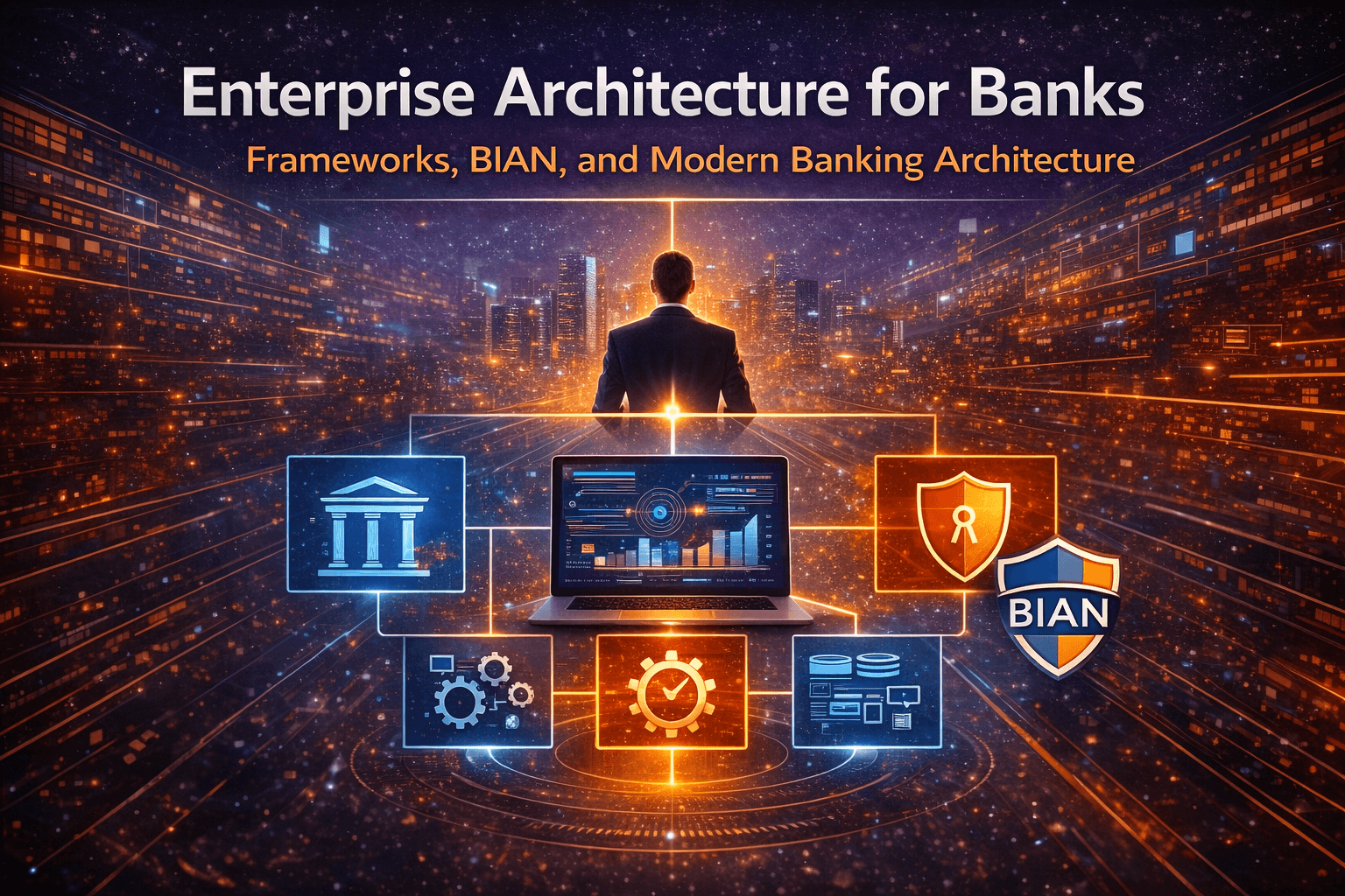Enterprise Architecture for Banks: Frameworks, BIAN, and Modern Banking Architecture hero