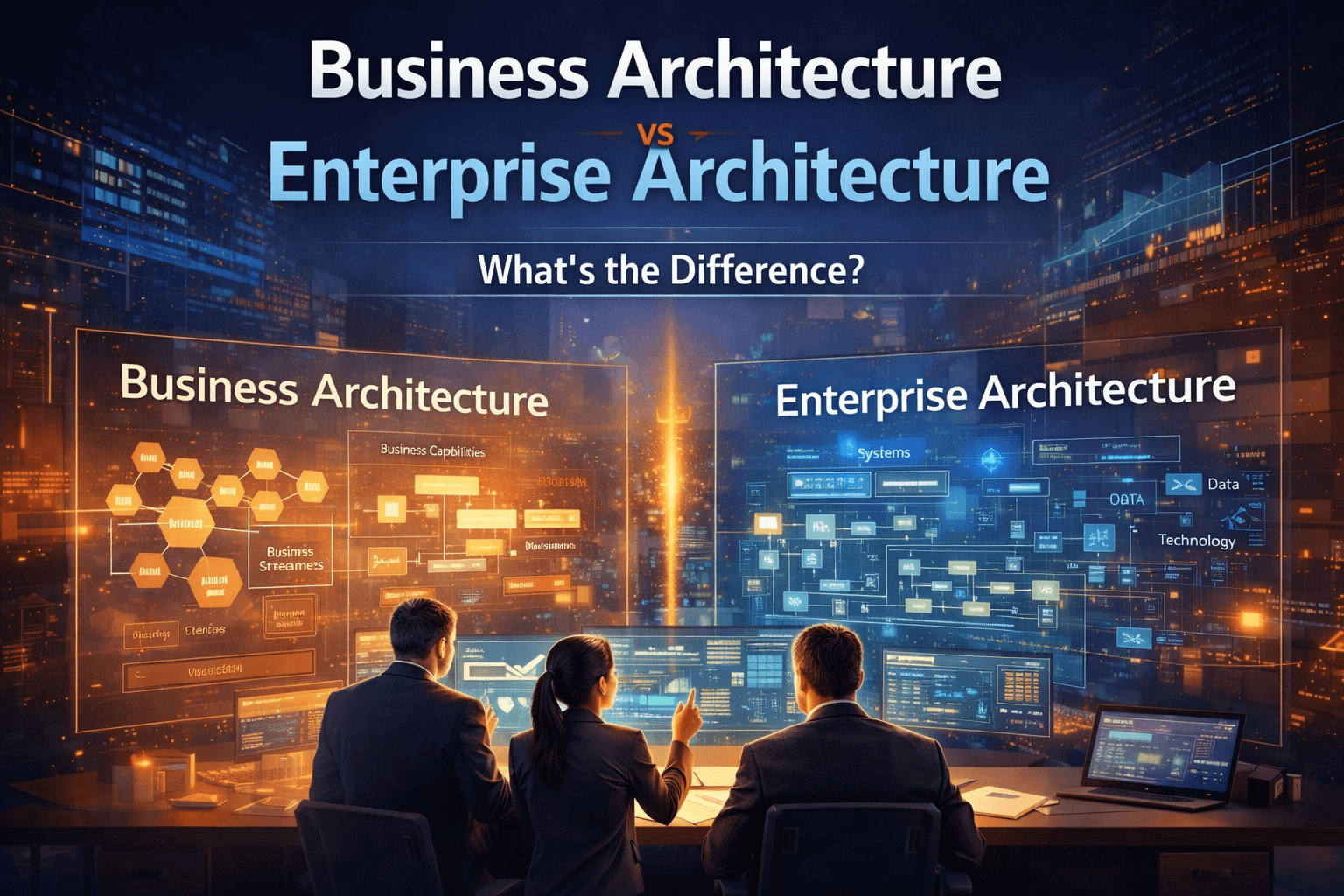 Business Architecture vs Enterprise Architecture: What’s the Difference? hero